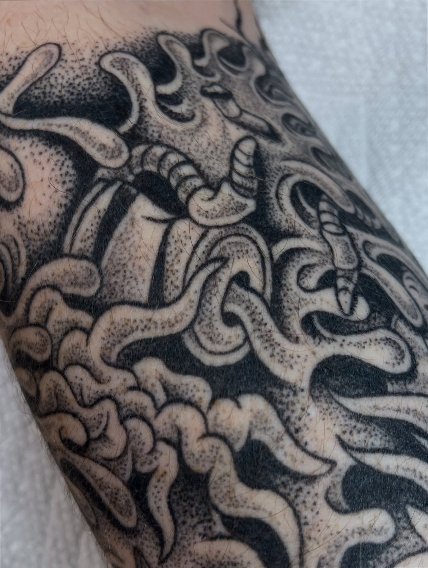 Tattoo by @evilnemec โ dotwork