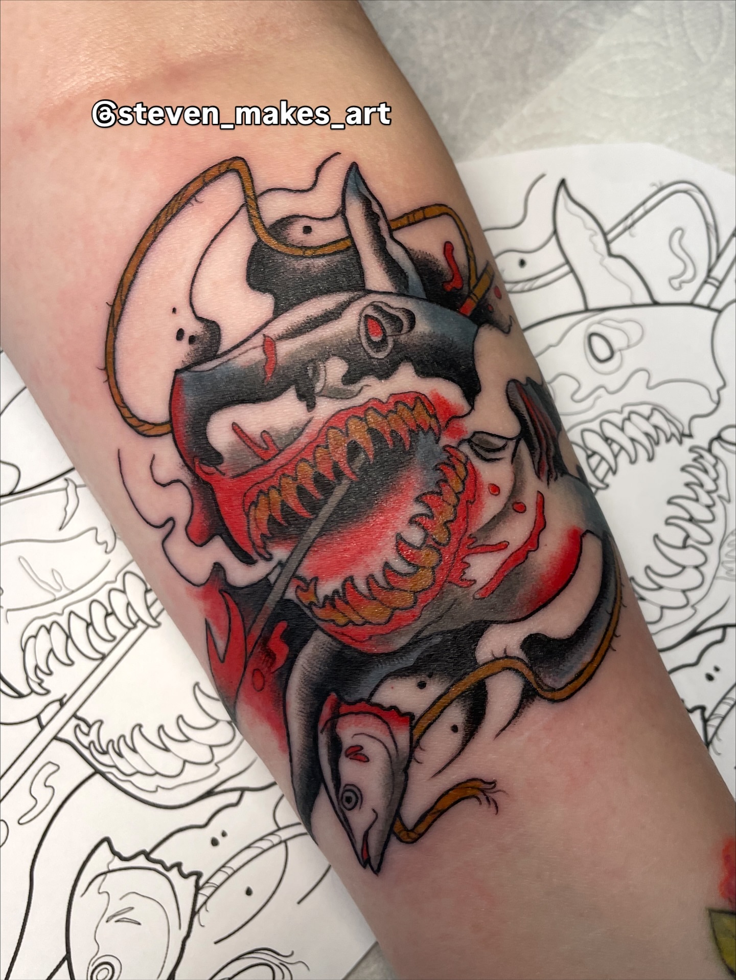 Tattoo by @steven_makes_art — american_traditional