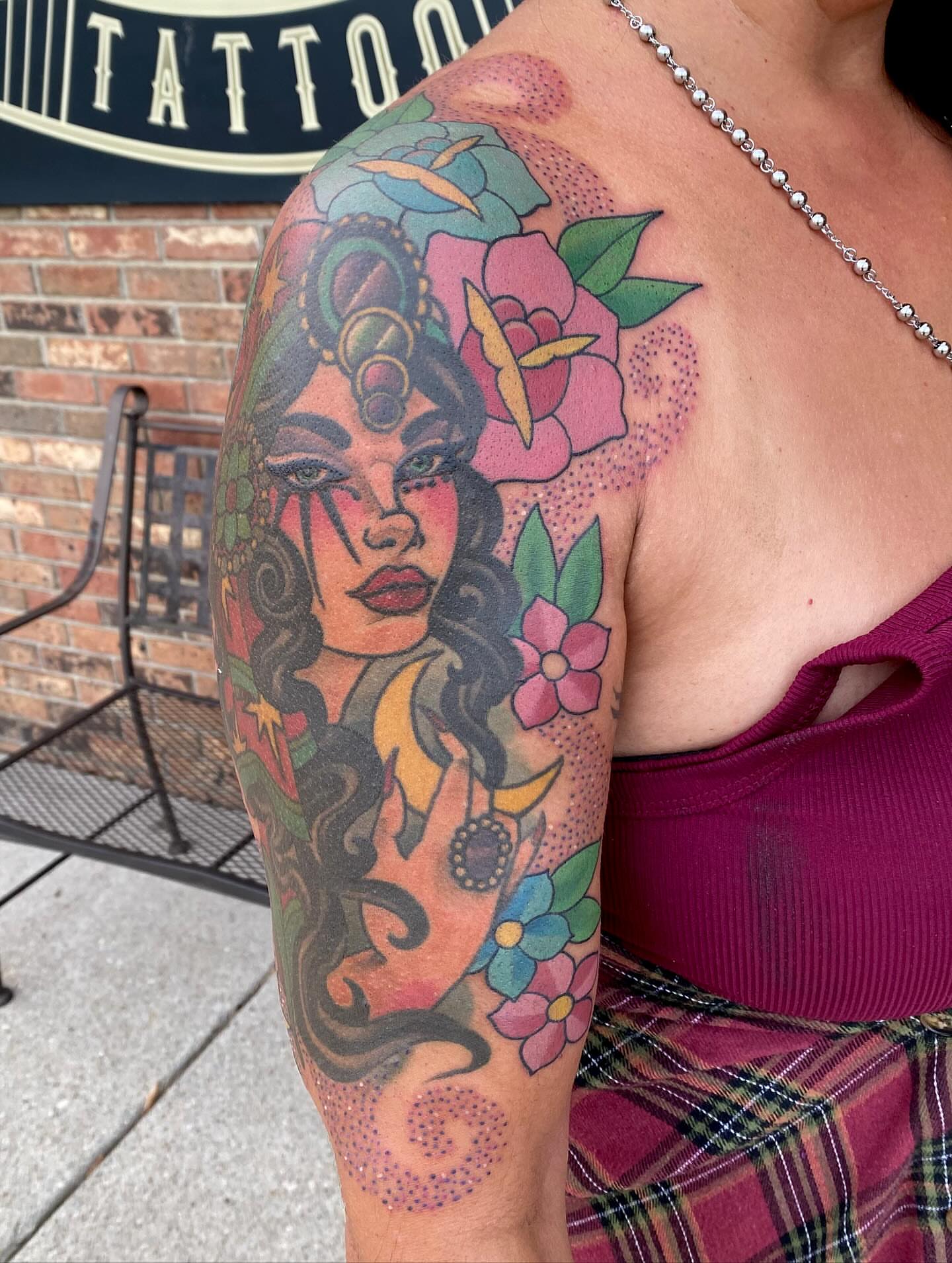 Tattoo by @austintimberlaketattoo — american_traditional, dotwork