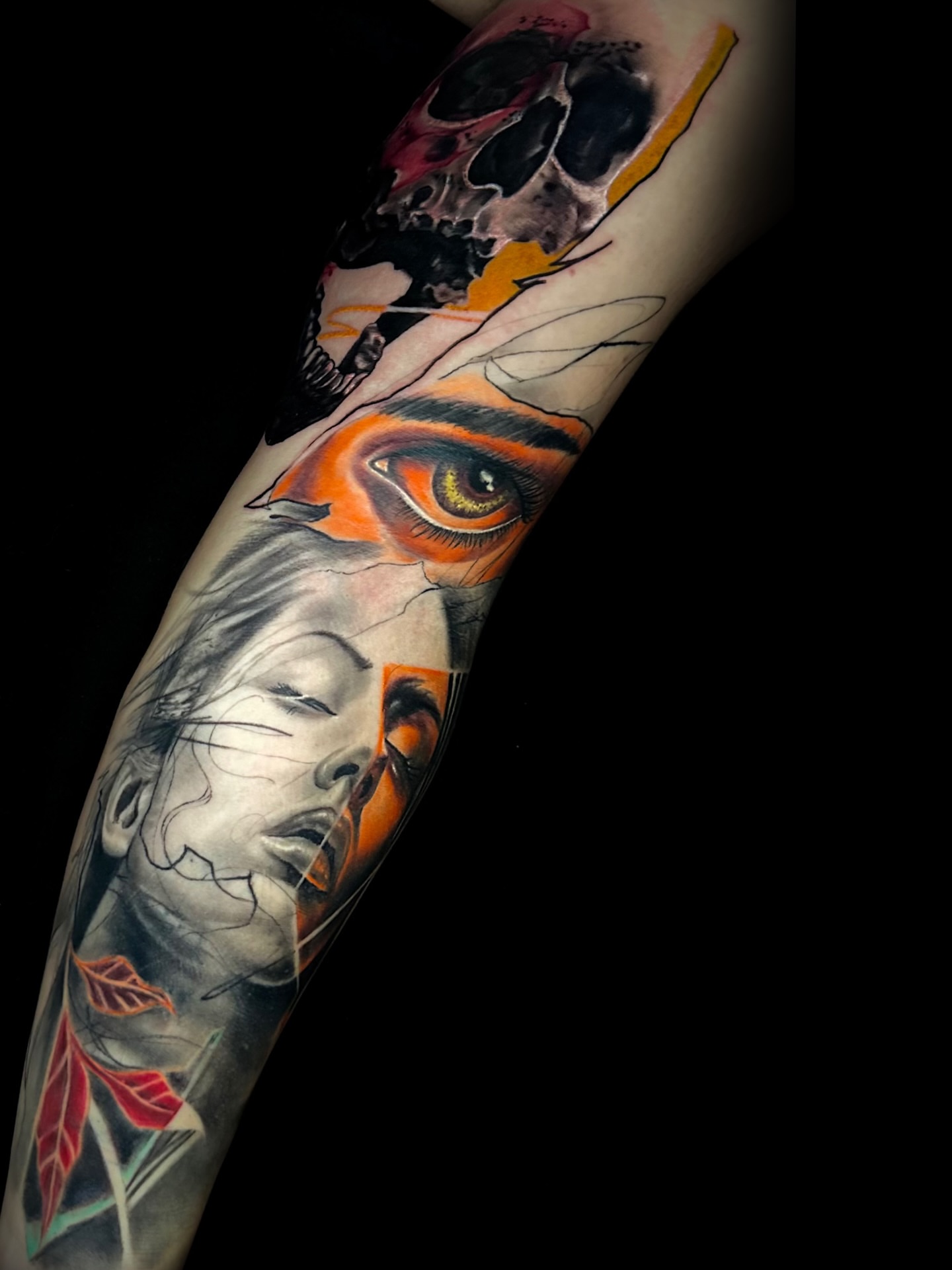 Tattoo by @davehatelovetattoo — realism, dark_realism