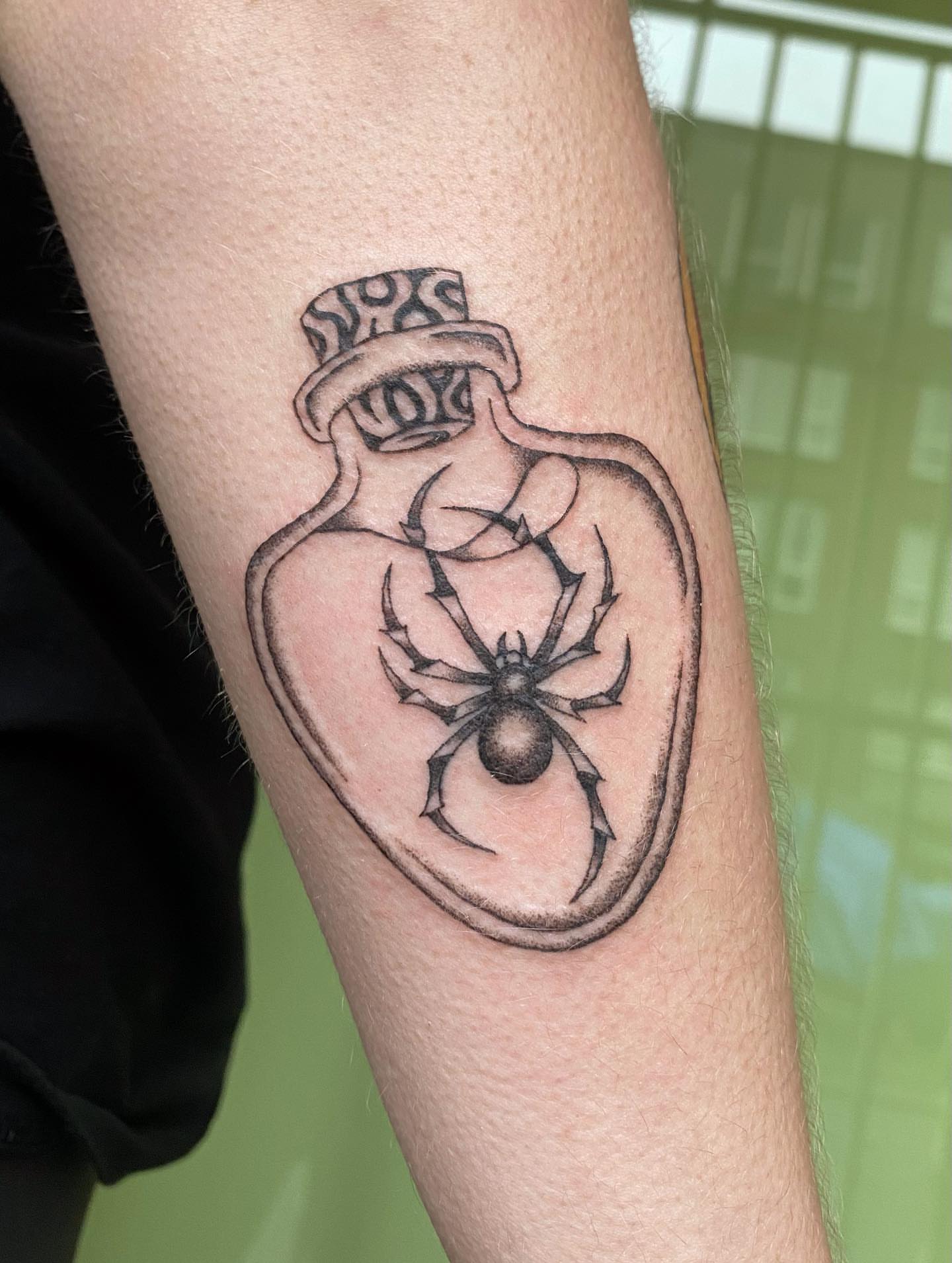 Tattoo by @armpitfreak — black_and_grey