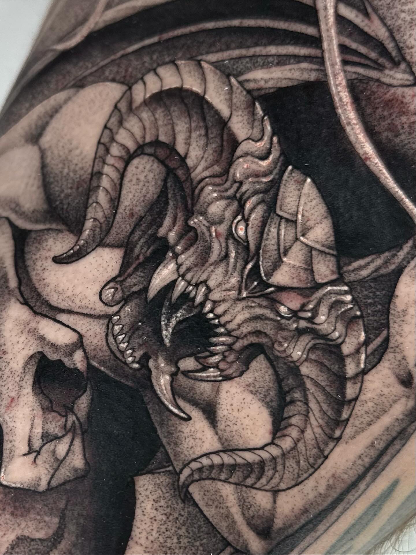 Tattoo by @grimmyweep — black_and_grey, realism