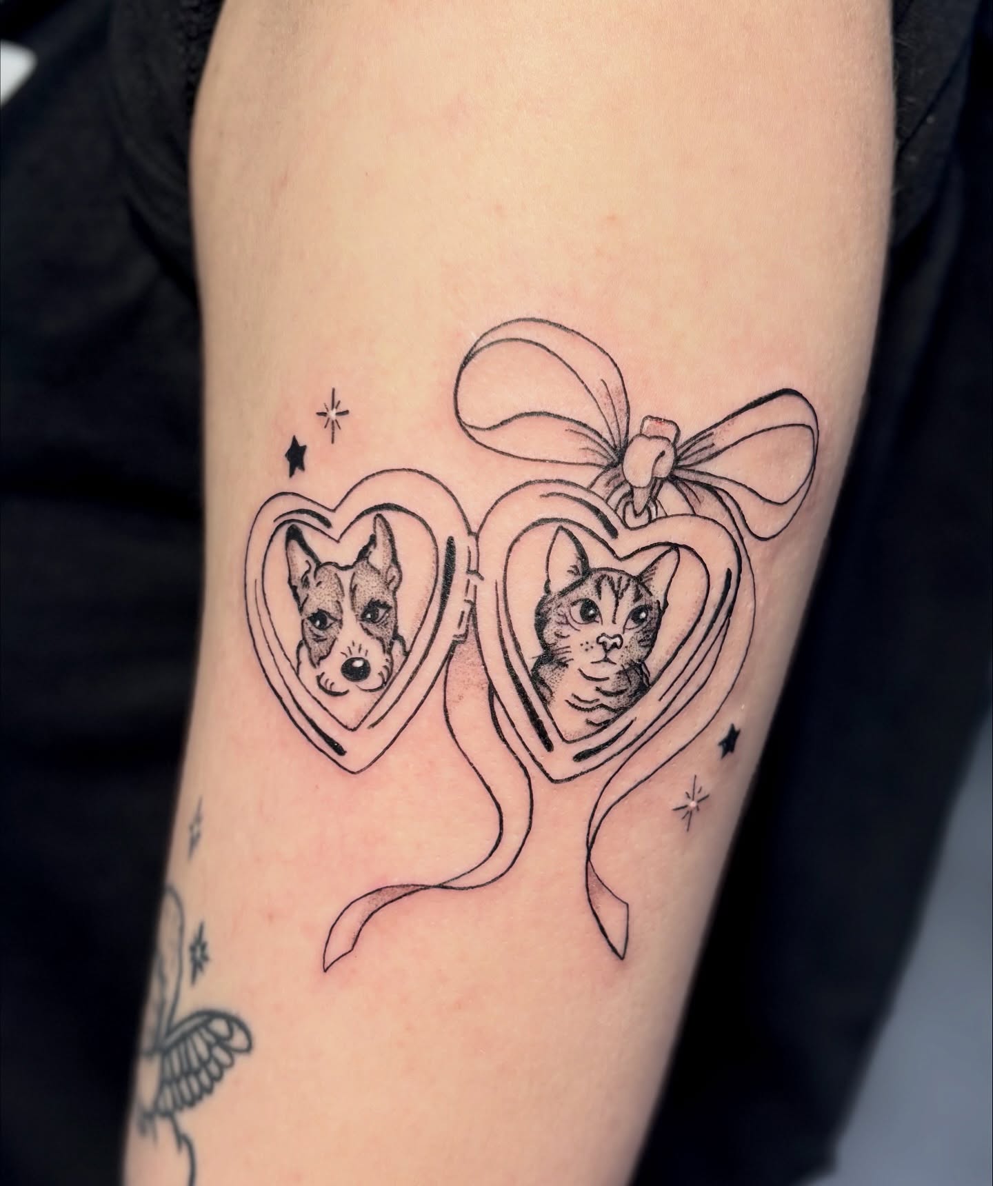 Pet portraits realism tattoo on the forearm by eli (eh-lee)