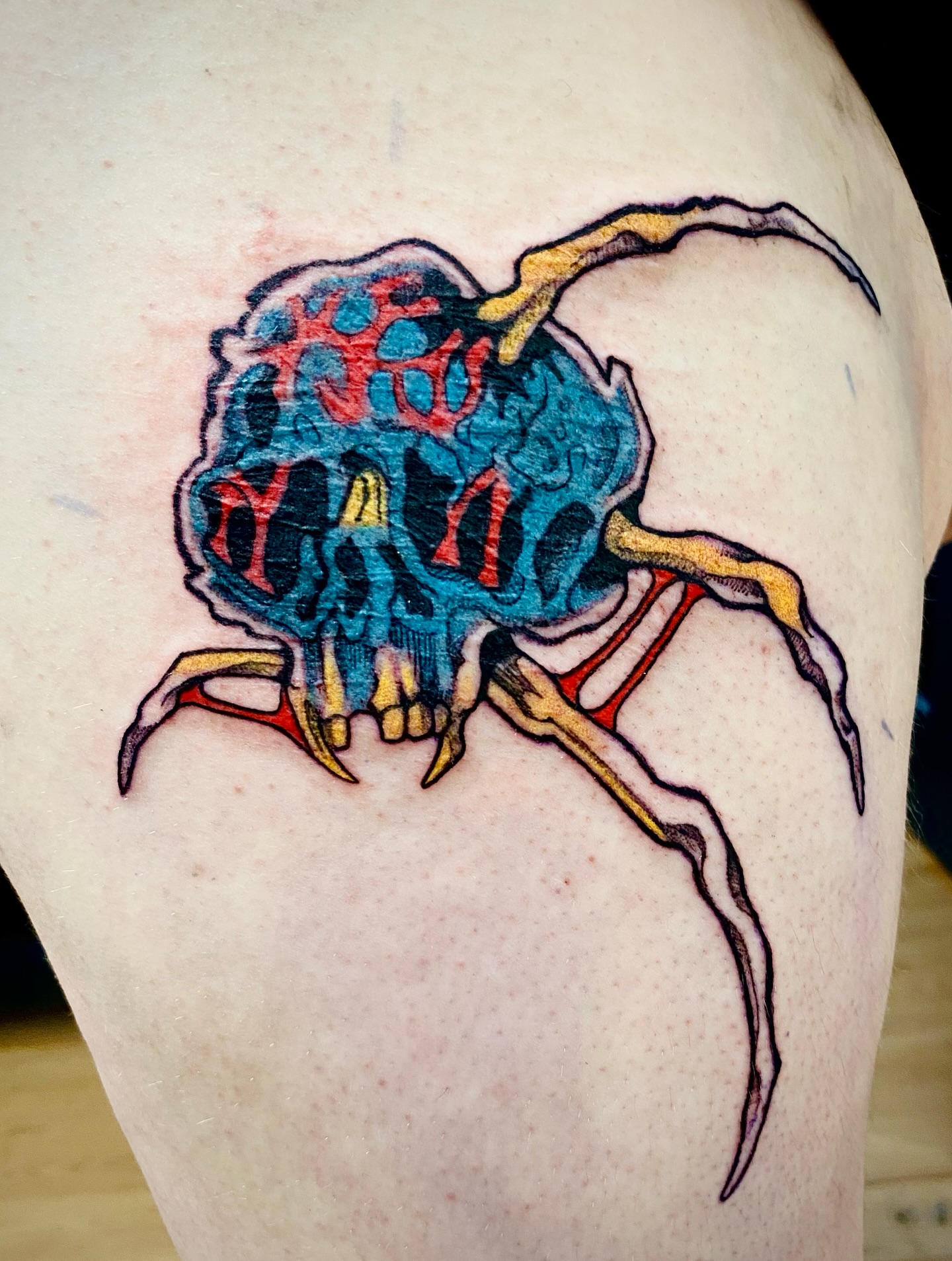 Tattoo by @pukeonmemilo — dotwork, trash_polka