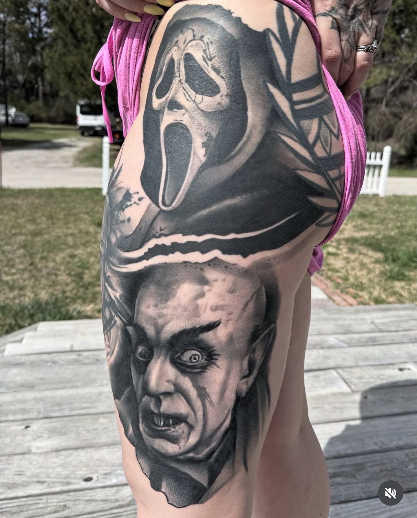 Tattoo by @finelineperception — realism, dark_realism