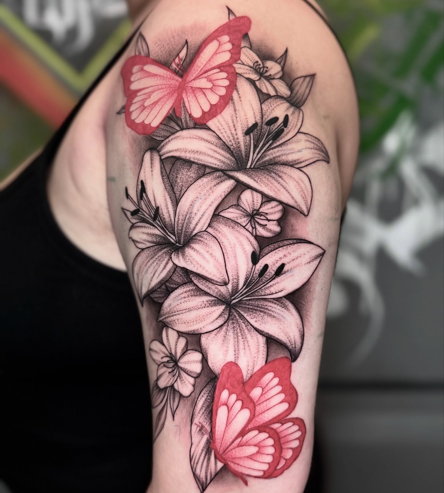 Tattoo by @jesstattooz — realism, dotwork