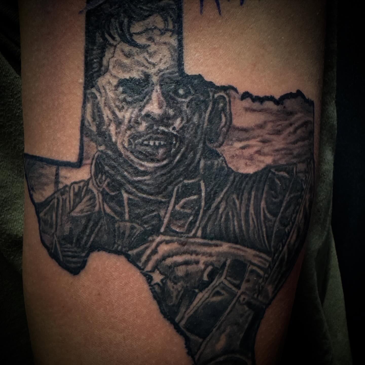 Tattoo by @sheffieldink — black_and_grey