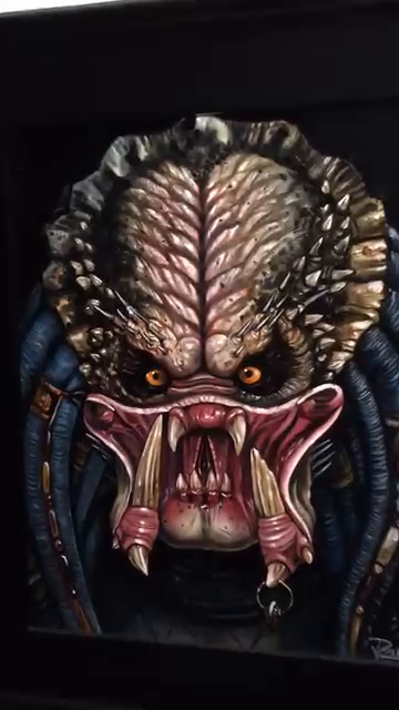 Predator mask realism tattoo by Jose Calderon