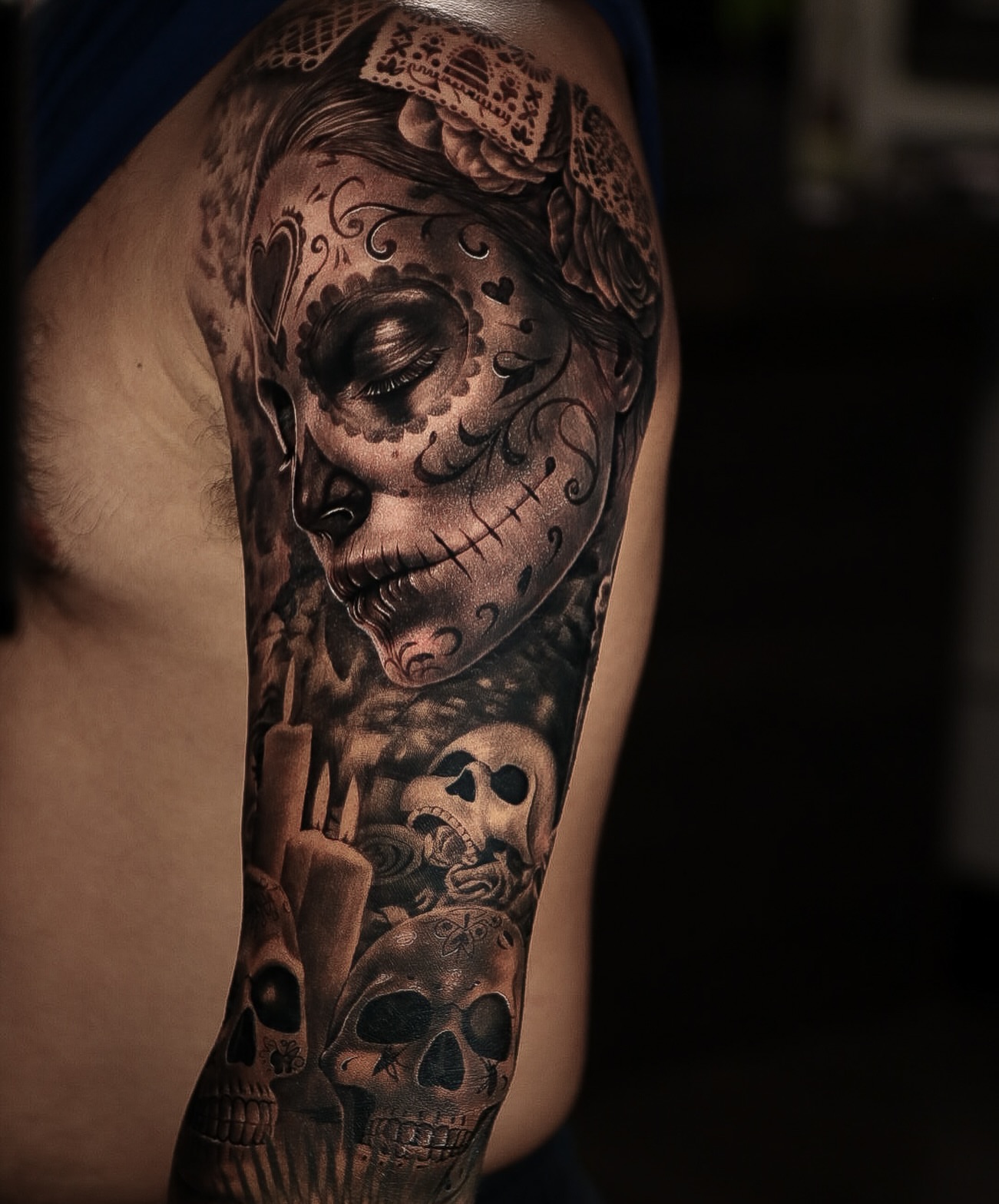 Tattoo by @davidxtattoos — black_and_grey, realism
