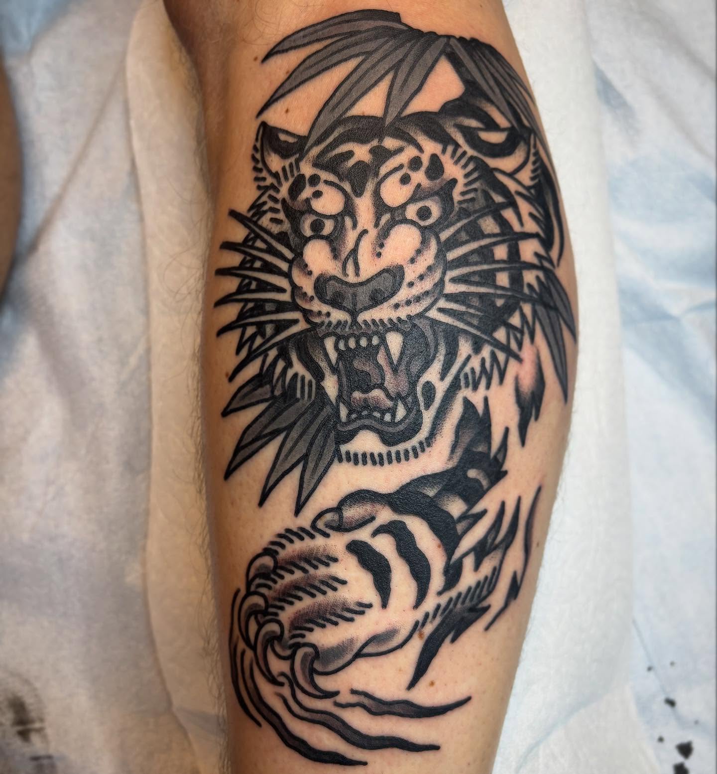 Tattoo by @mason_montgomery — black_and_grey