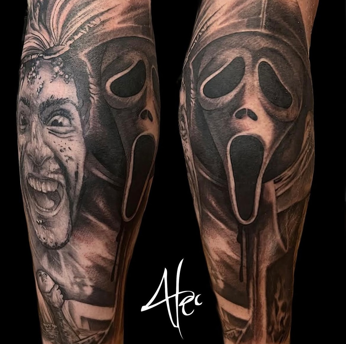 Tattoo by @strikt — realism, black_and_grey