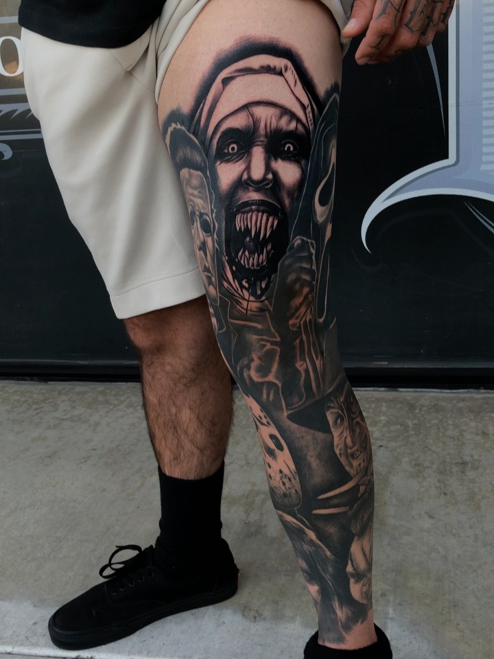 Tattoo by @_juan38 — black_and_grey, realism