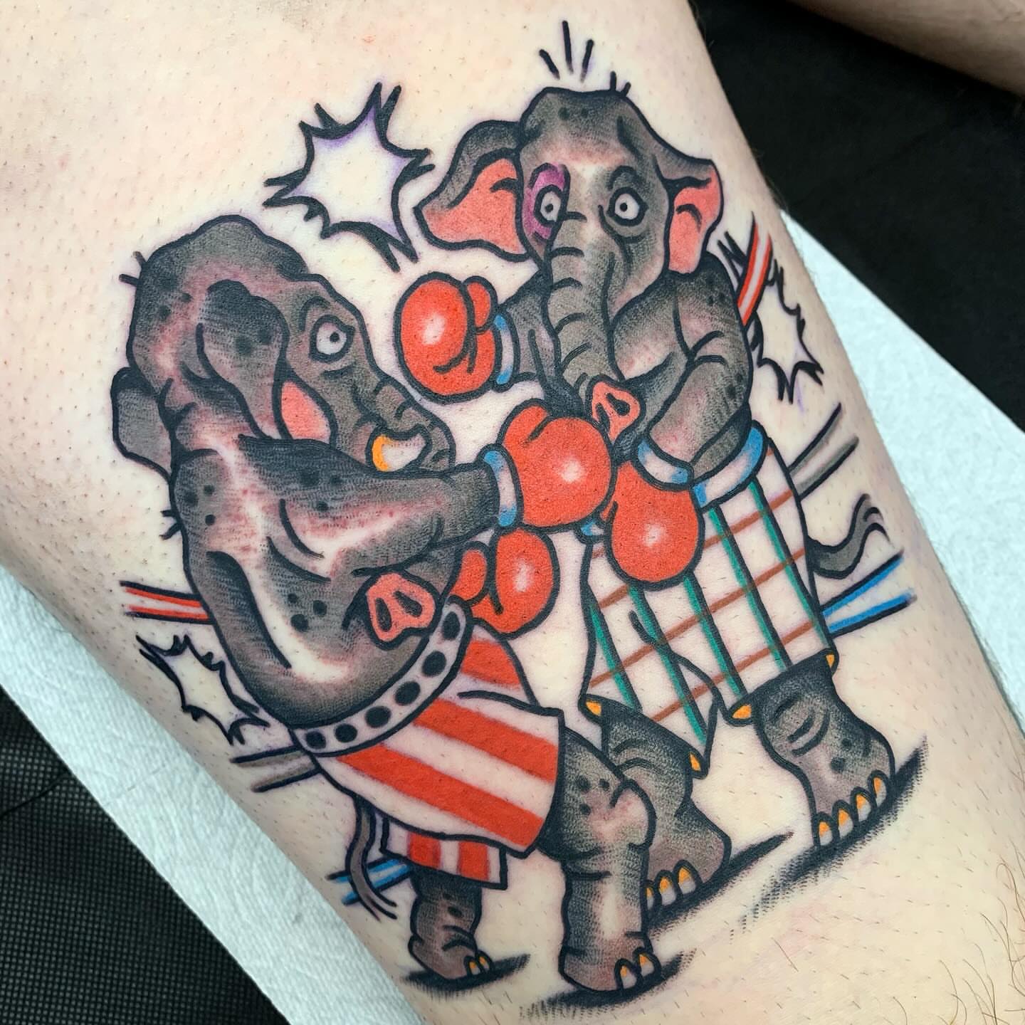 Tattoo by @wyattvandergeest — american_traditional, dotwork