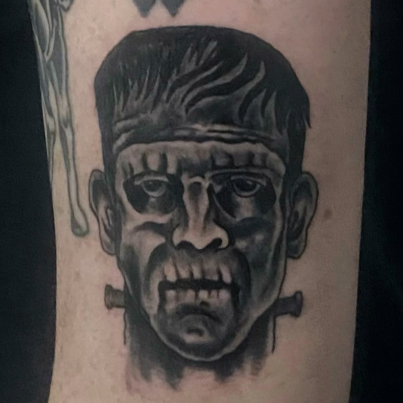 Tattoo by @gypsyoutlawart — black_and_grey