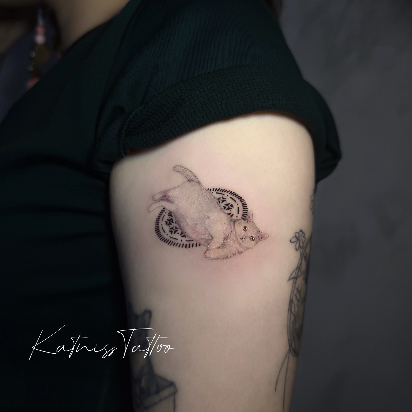 Cat realism tattoo on the forearm by 𝙆𝙖𝙩𝙣𝙞𝙨𝙨