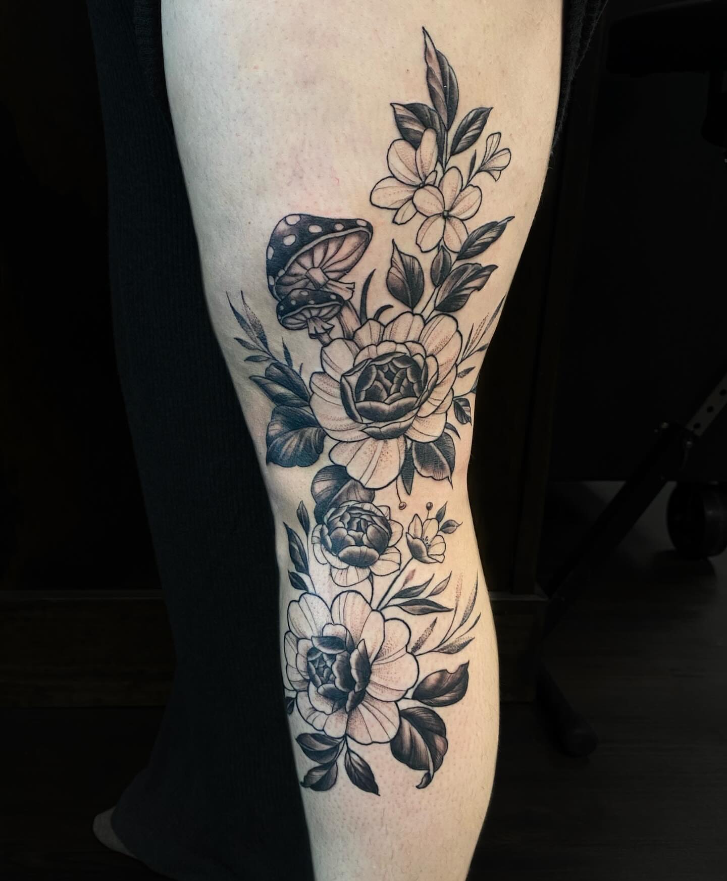 Tattoo by @tatcaviar — black_and_grey