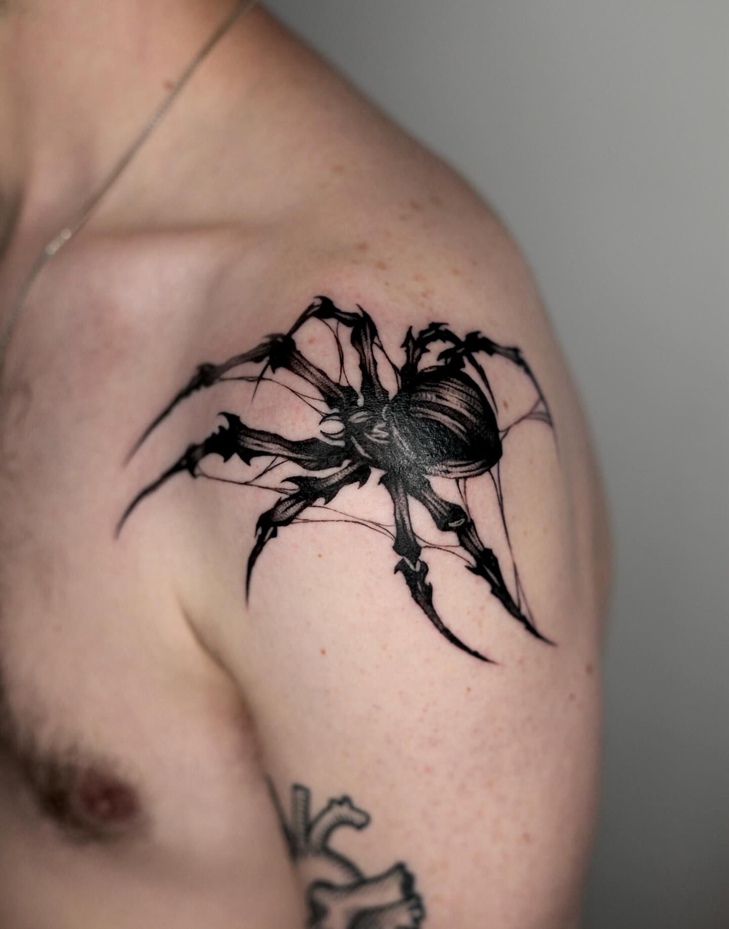 Tattoo by @kim9ang — black_and_grey, realism