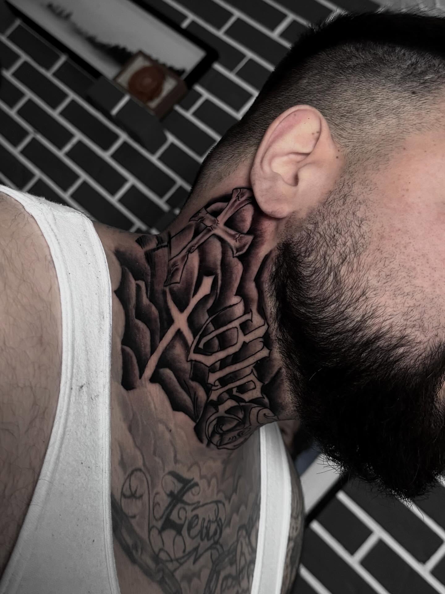 Tattoo by @yowmadfboy — black_and_grey