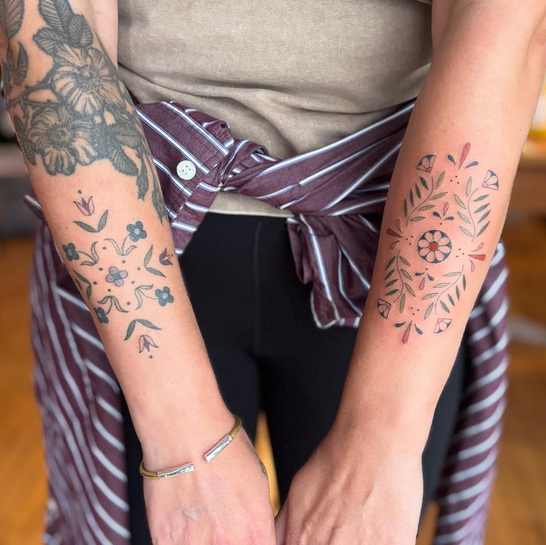 Tattoo by @flowers.for.all.occasions โ fine_line, ornamental