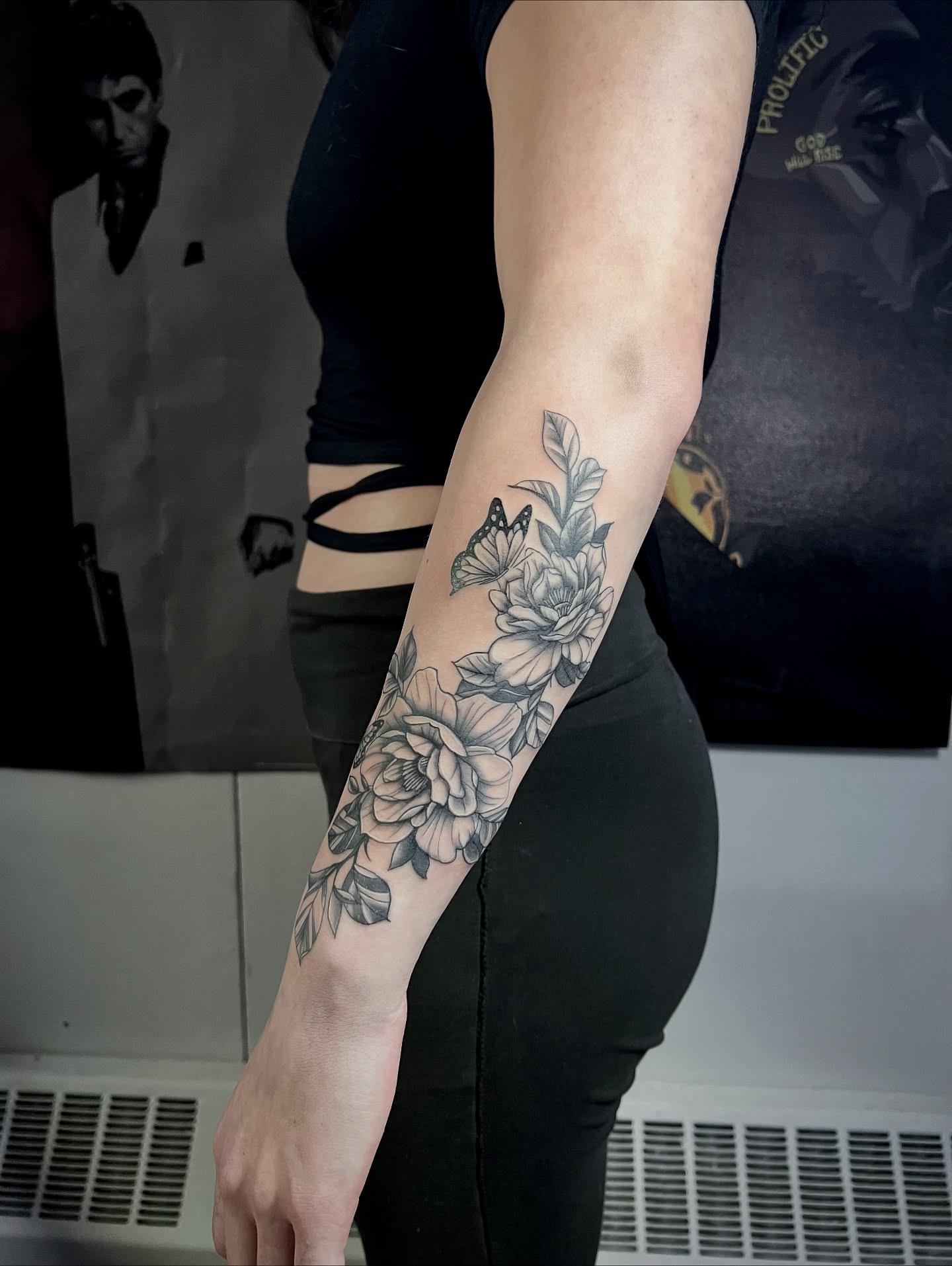 Tattoo by @inkofmine_byleo — black_and_grey