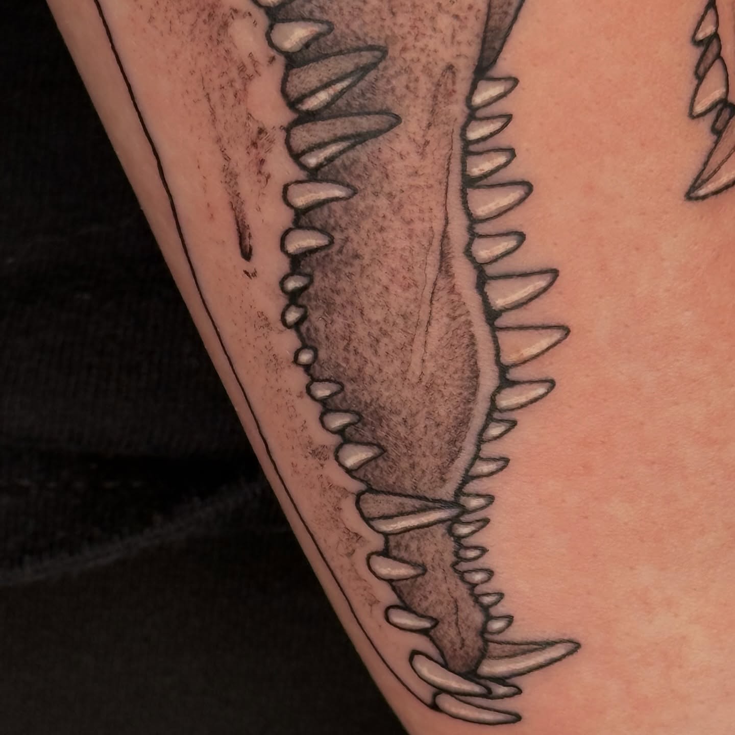Tattoo by @juleghoul — black_and_grey