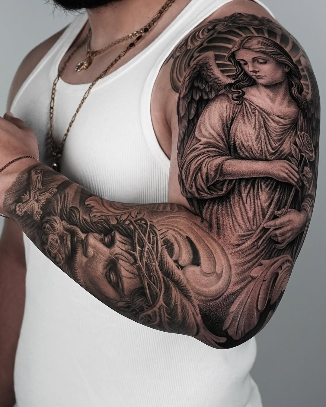 Realism tattoo on the forearm by Enrique Martinez