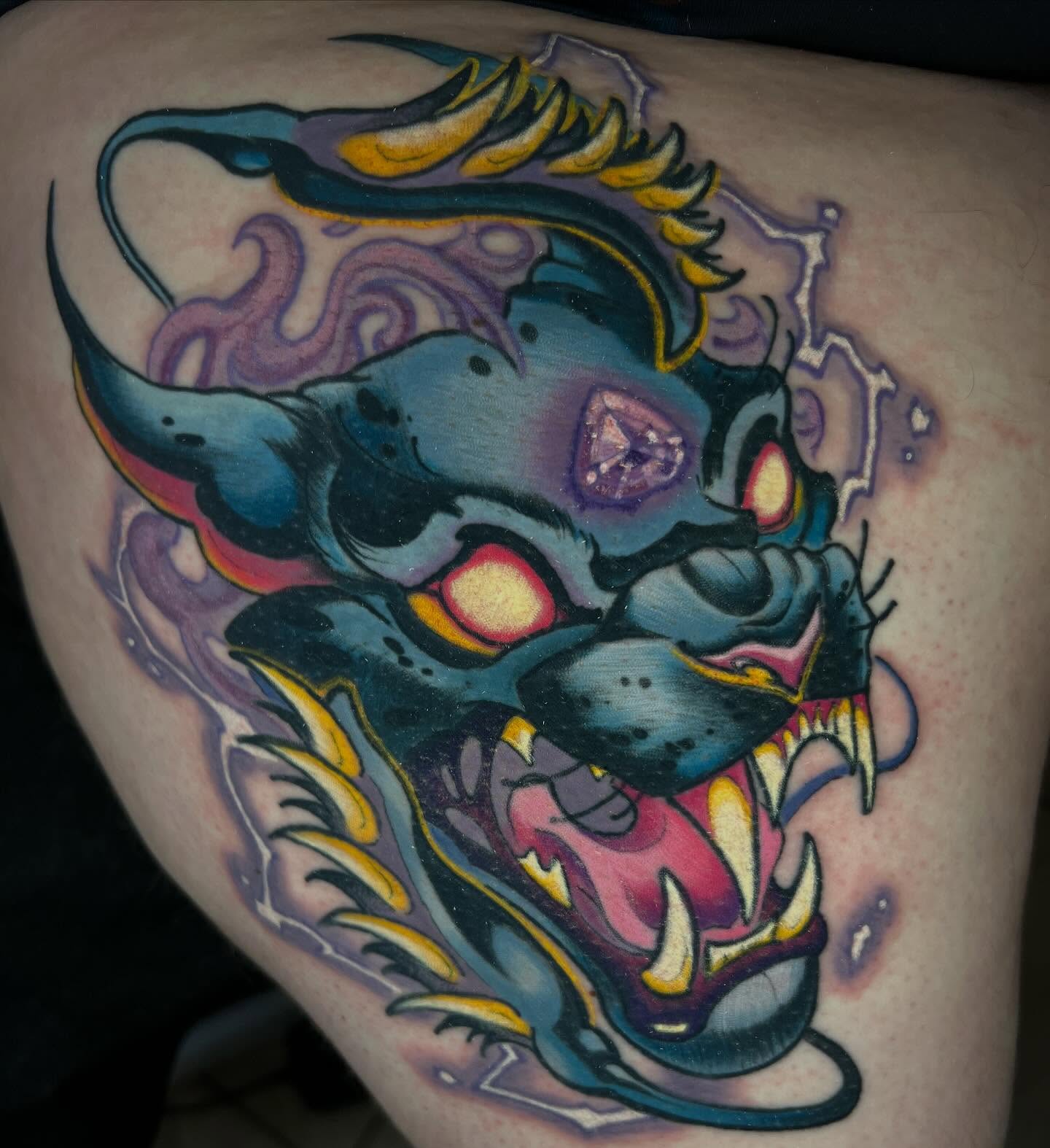 Tattoo by @hairofthehound — american_traditional, new_school