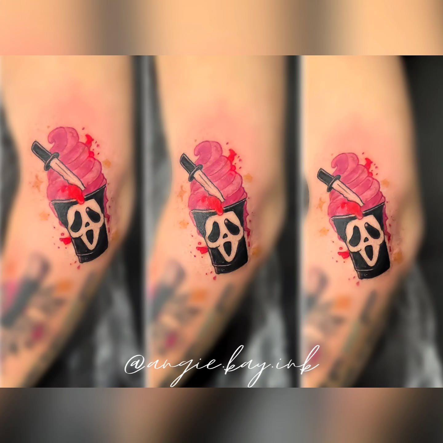 Tattoo by @angie.kay.ink — watercolor