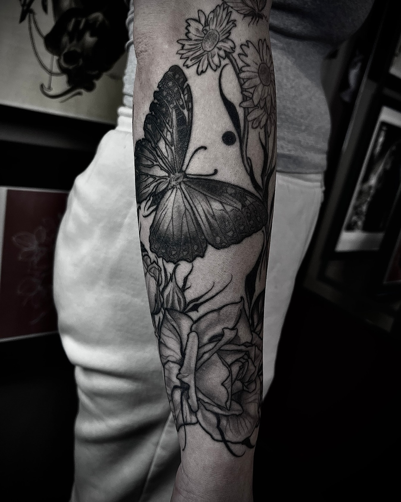 Tattoo by @lorenzotattoos — black_and_grey, realism