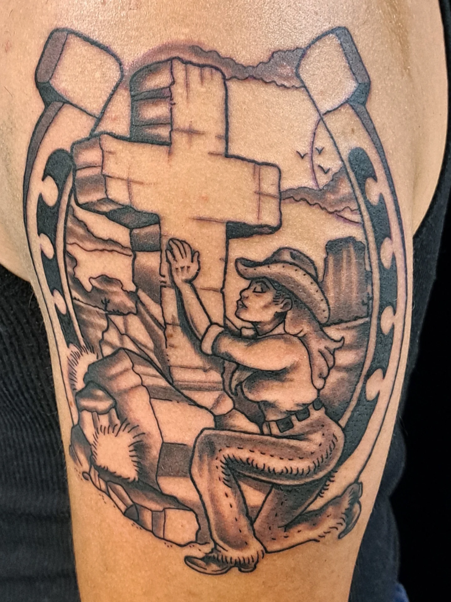 Tattoo by @snakemincey — black_and_grey, realism