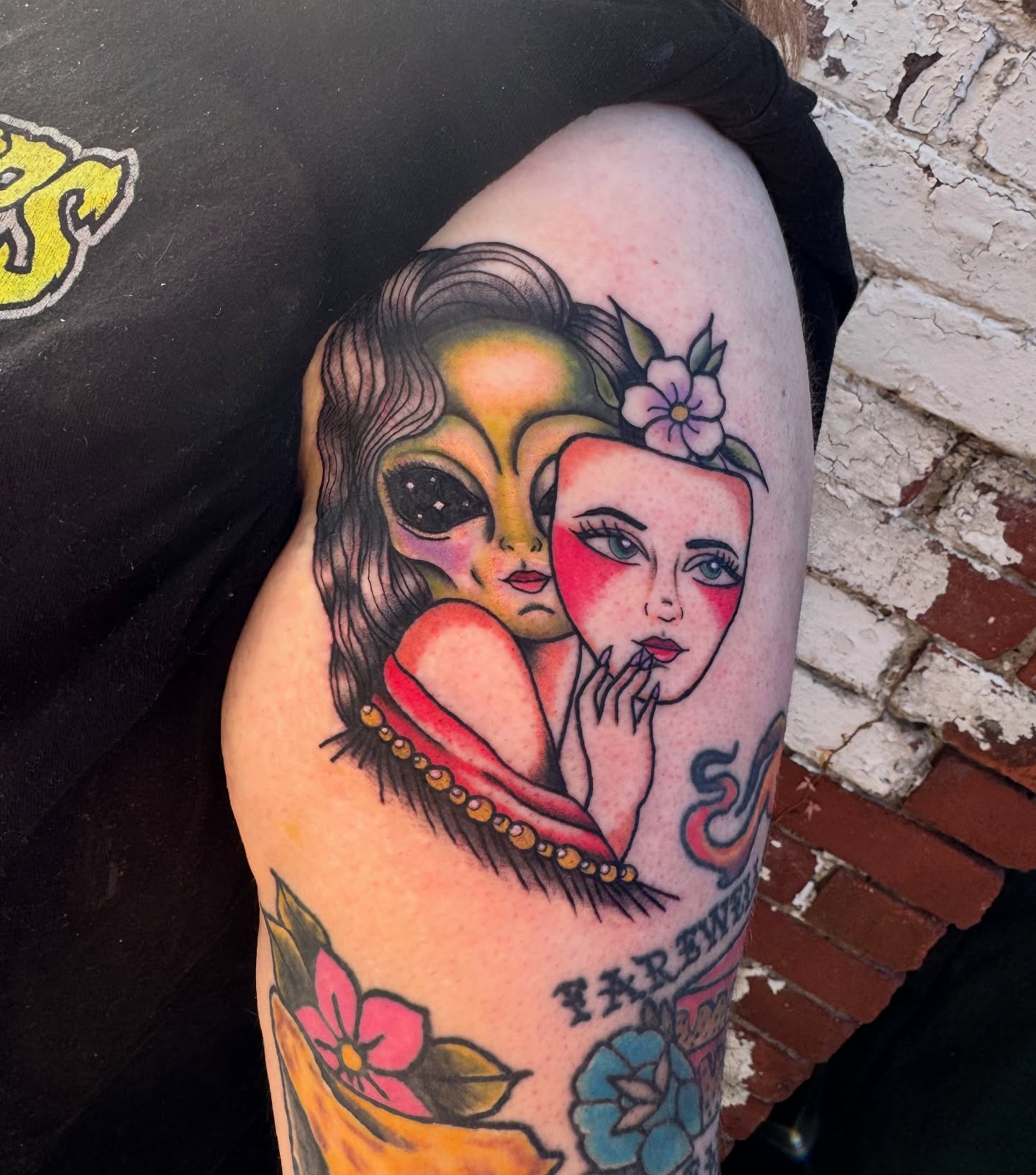 Tattoo by @nuclearhearttattoos — american_traditional, illustrative