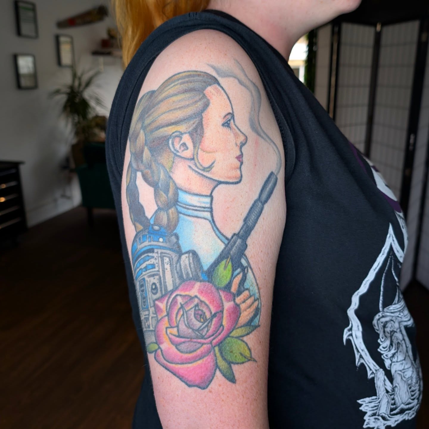 Tattoo by @mimtheyertattoos — realism, anime