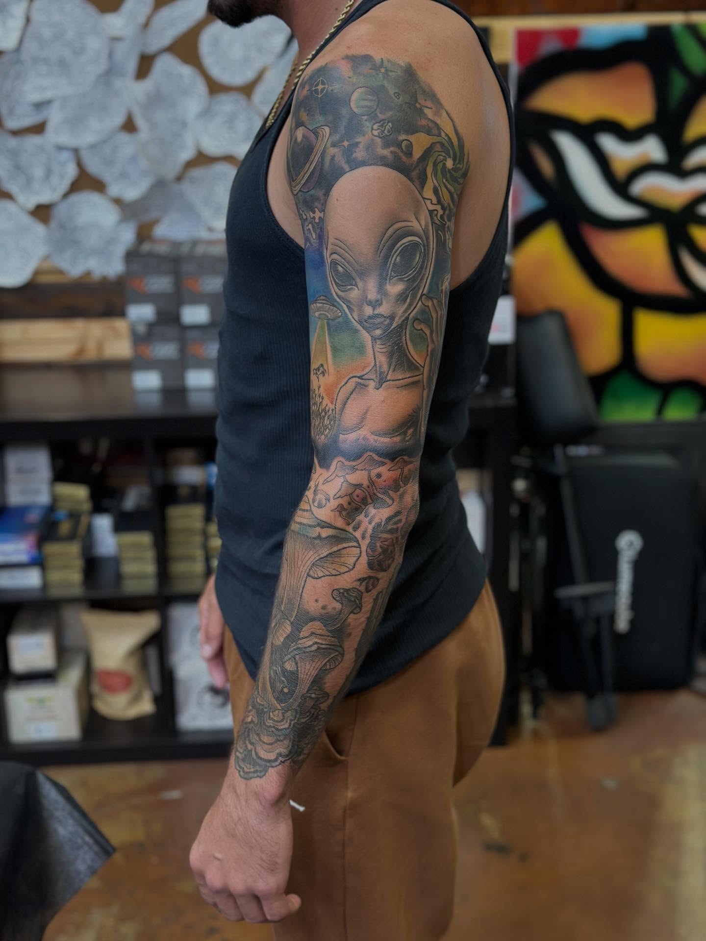 Tattoo by @sailorsushi_ — realism, black_and_grey