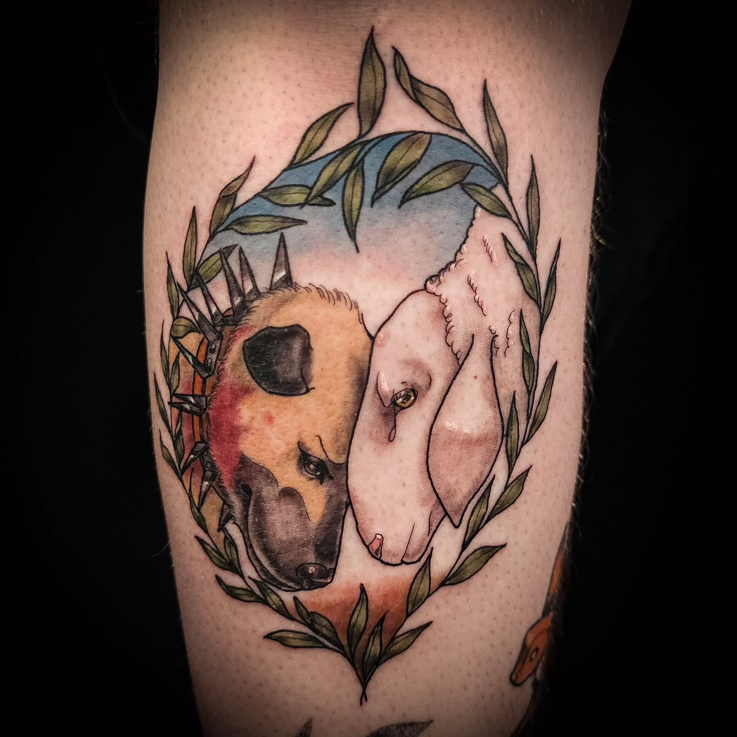 Koala and leaves realism tattoo on the forearm by Eva the Tattoo Fartist in Seattle, WA, Seattle, Washington