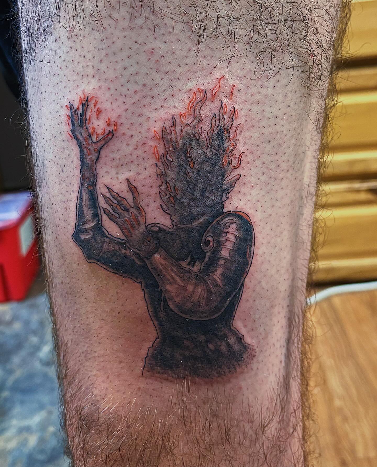 Tattoo by @lukeybtattoo — dark_realism