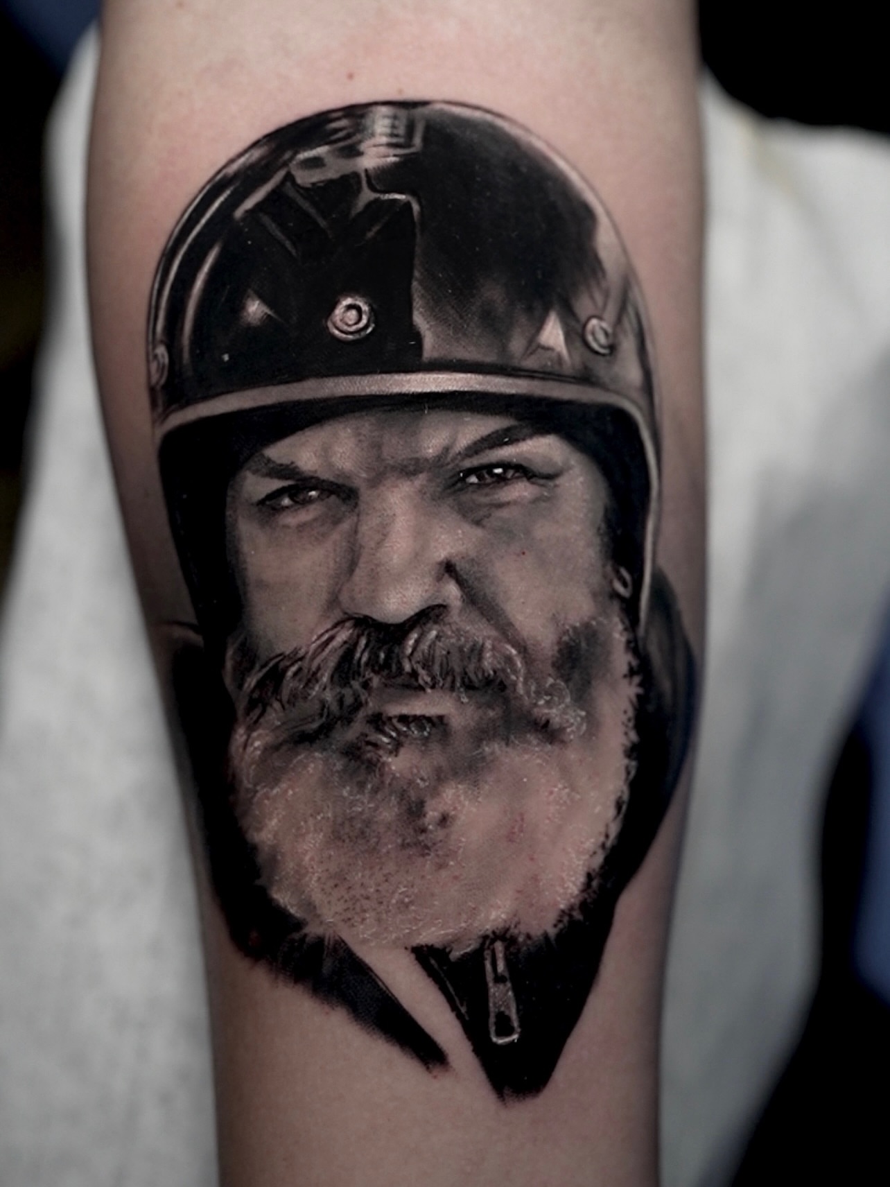 Tattoo by @nestorpalaciostattoo — realism, black_and_grey