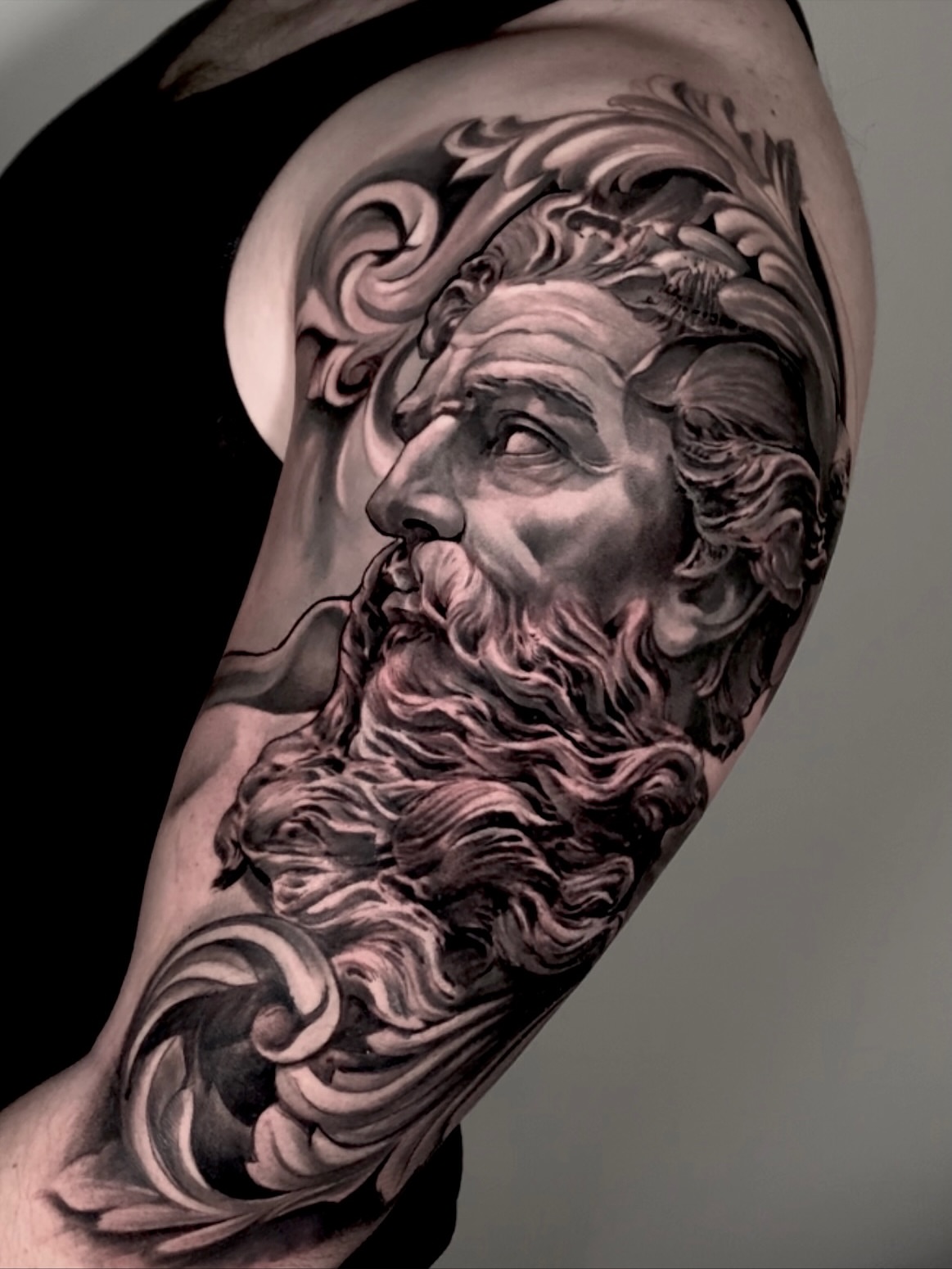 Tattoo by @nestorpalaciostattoo — realism, black_and_grey