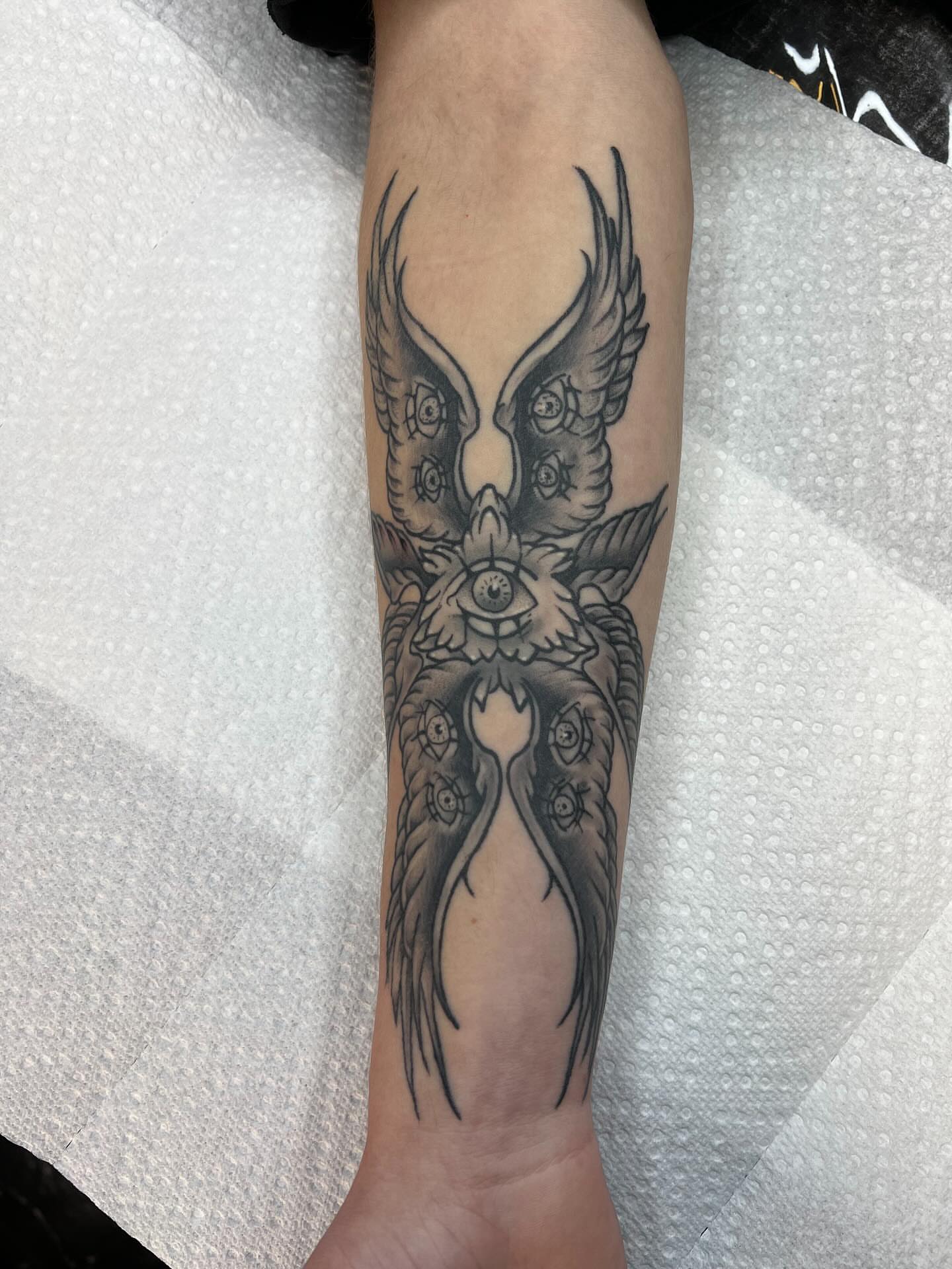 Tattoo by @levigunn_tattoos — black_and_grey