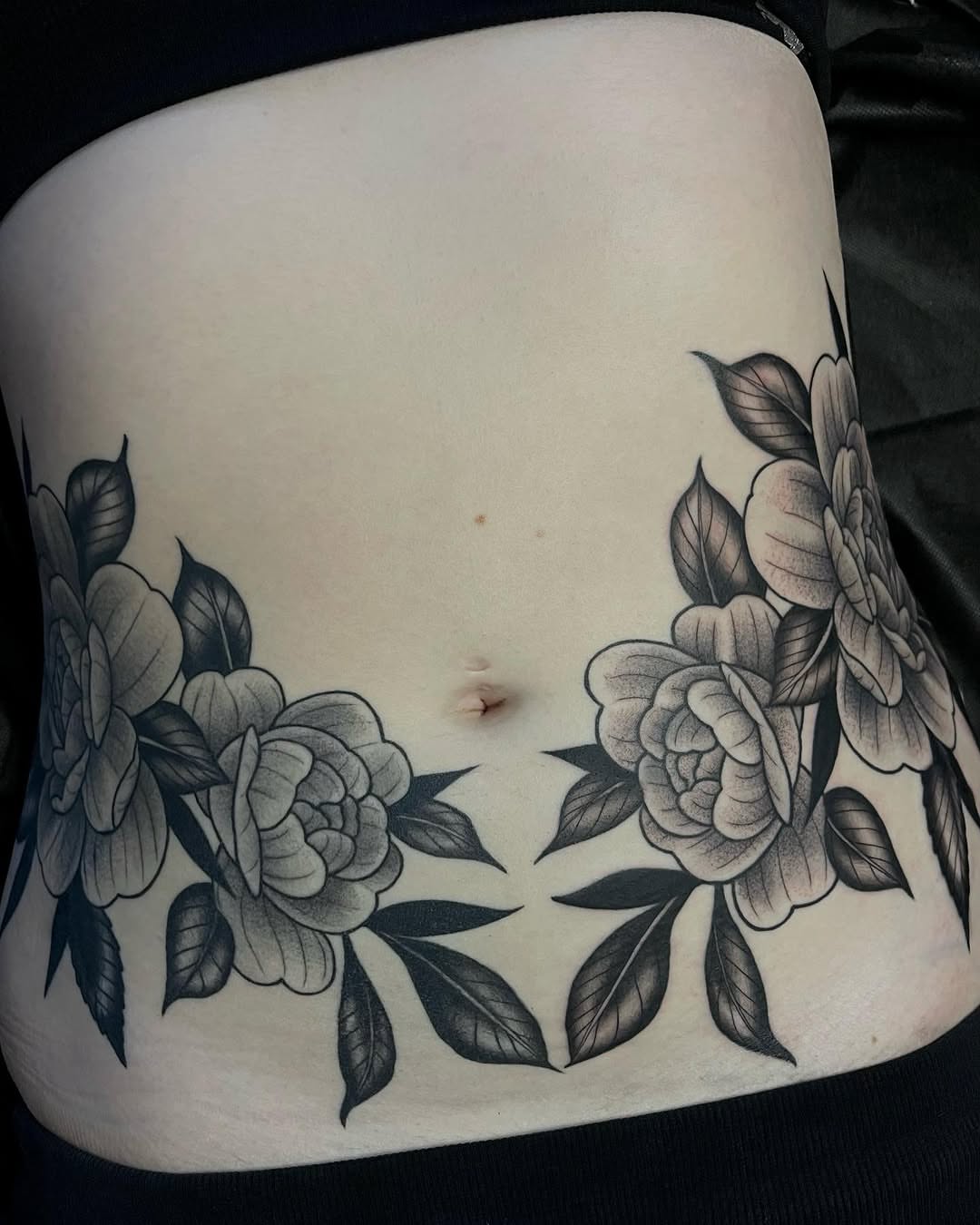 Tattoo by @ambergreytattoos — black_and_grey