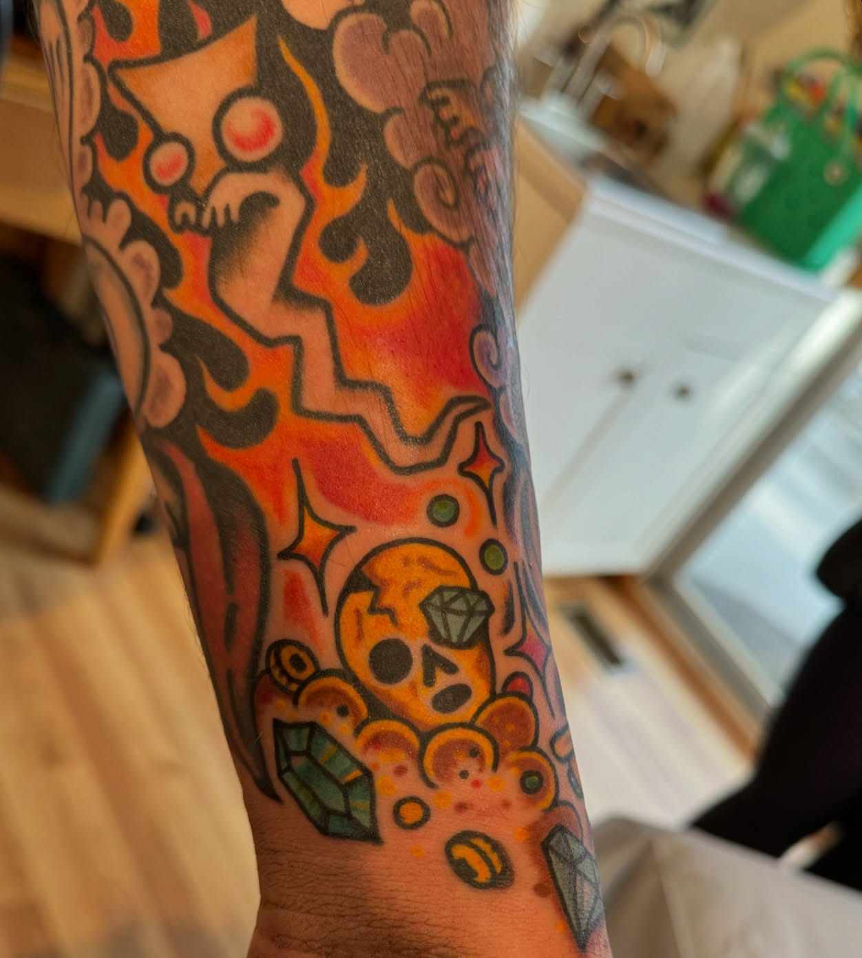 Tattoo by @jen.tattoos — new_school, geometric
