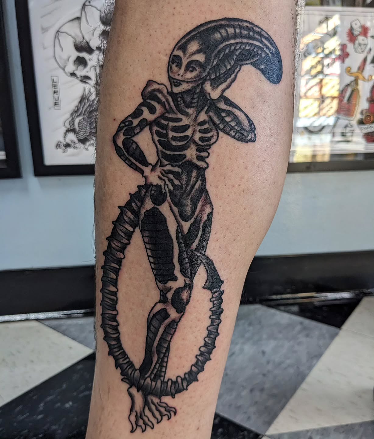Tattoo by @leruetattoo — black_and_grey, realism