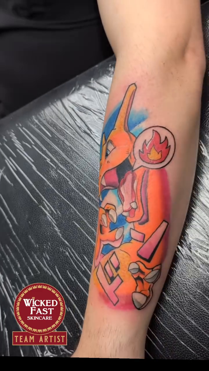 Tattoo by @benceciltattoos — neo_traditional, anime