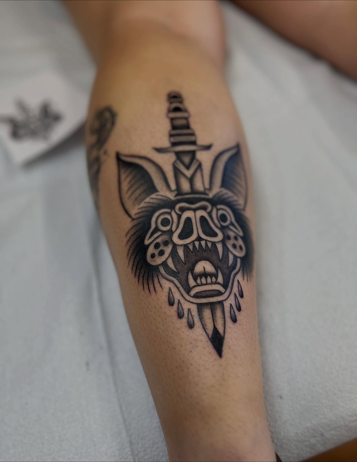 Tattoo by @quagswag β black_and_grey
