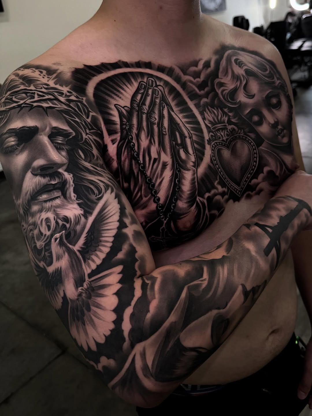 Tattoo by @eksoe_ — realism, black_and_grey