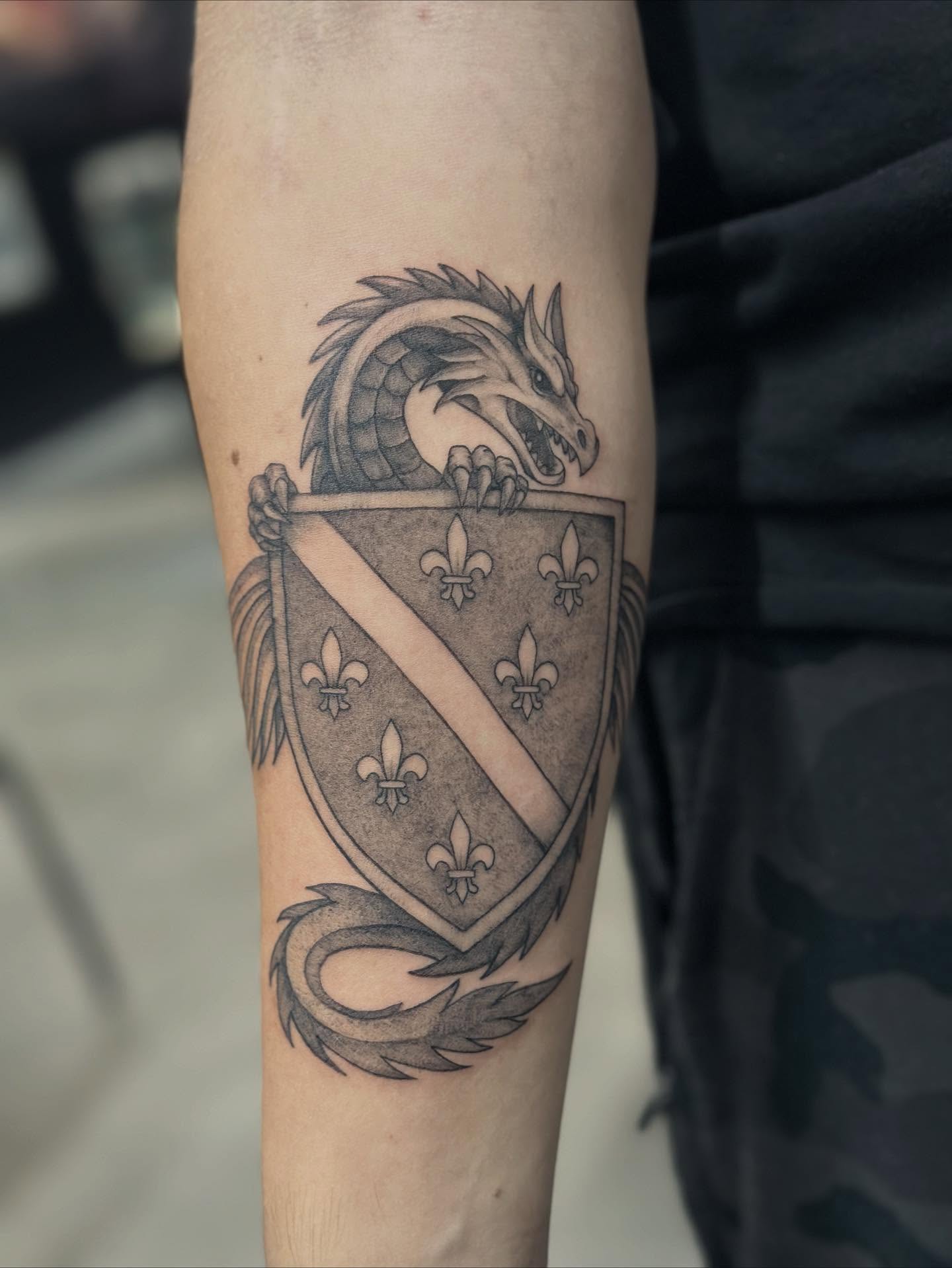 Tattoo by @gwt_artworks — black_and_grey