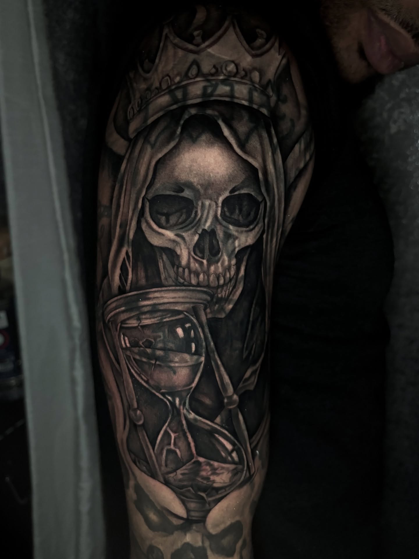Tattoo by @trendellatattoos — realism, dark_realism