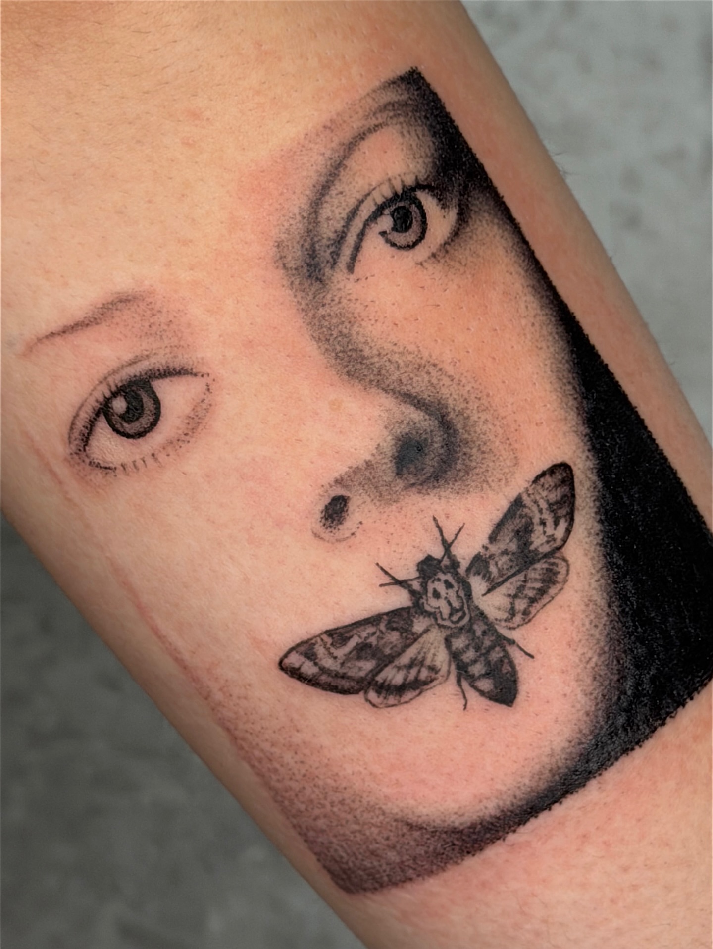 Tattoo by @enjolieart — dotwork, realism