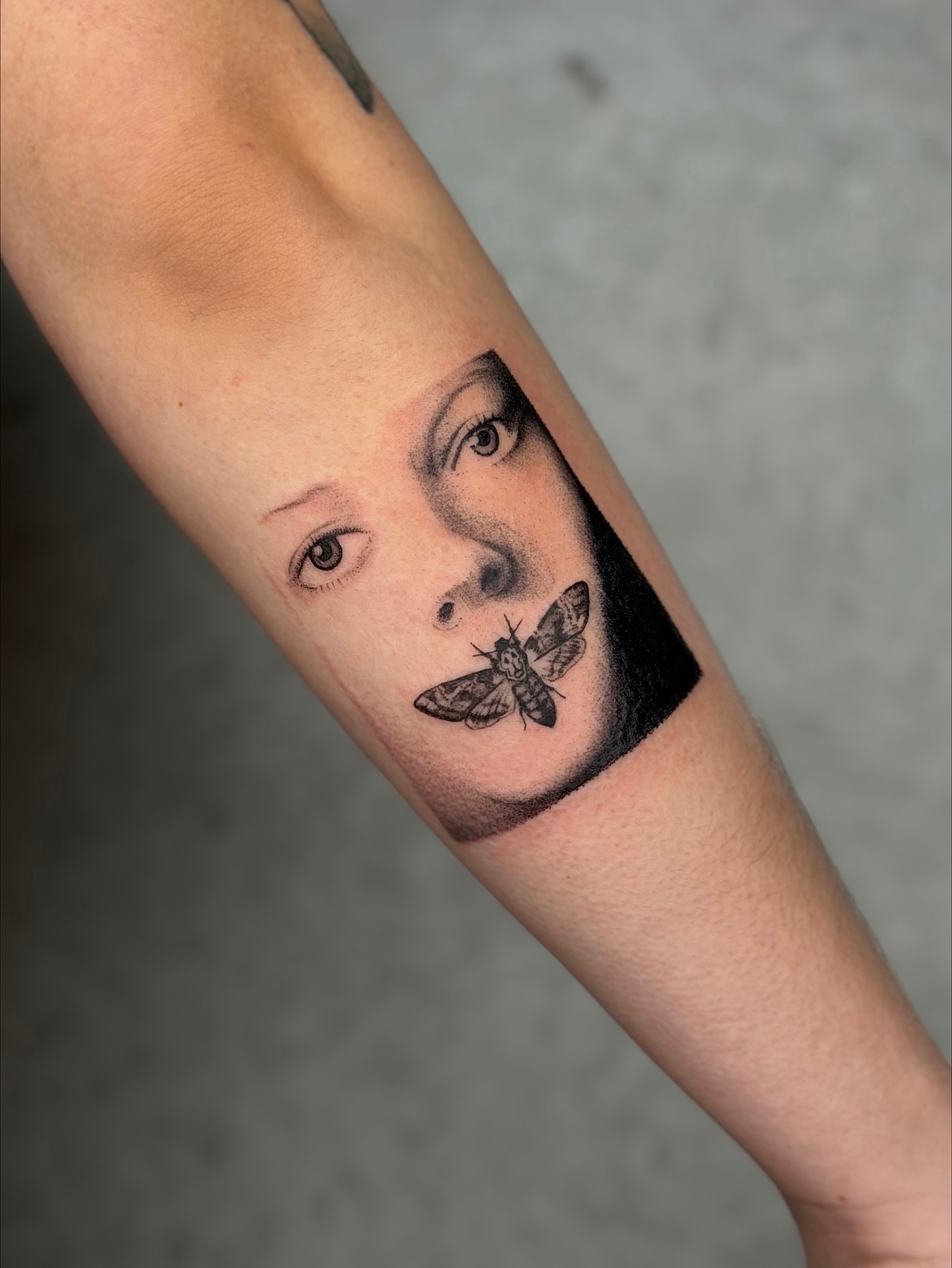 Tattoo by @enjolieart — realism, black_and_grey