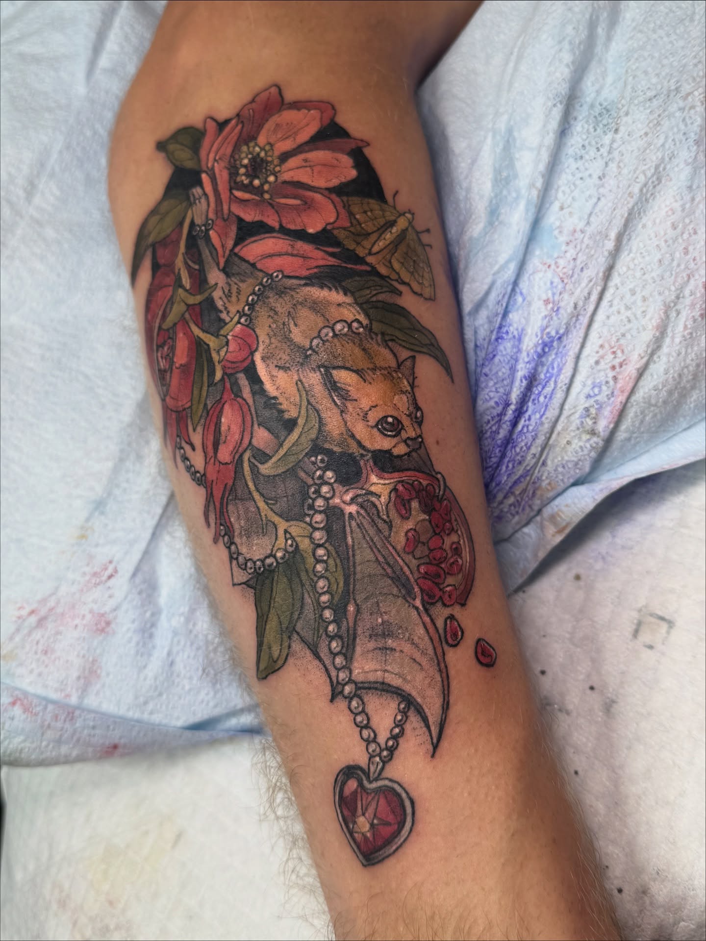 Tattoo by @scaledxwingstattoo โ american_traditional, dotwork