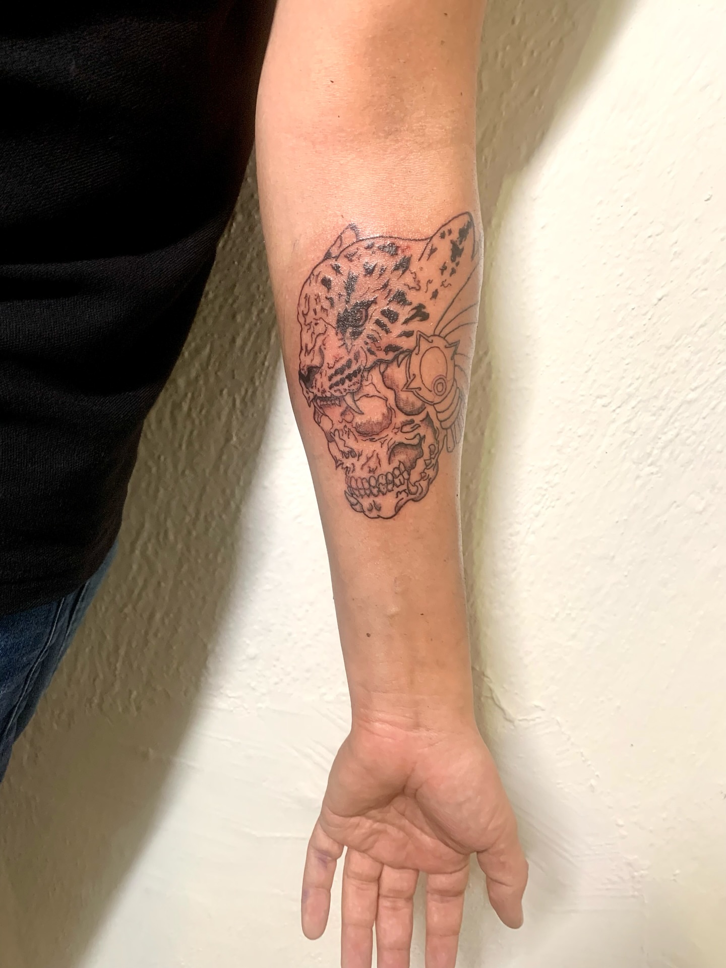 Tattoo by @wild_waves_ink — black_and_grey, realism